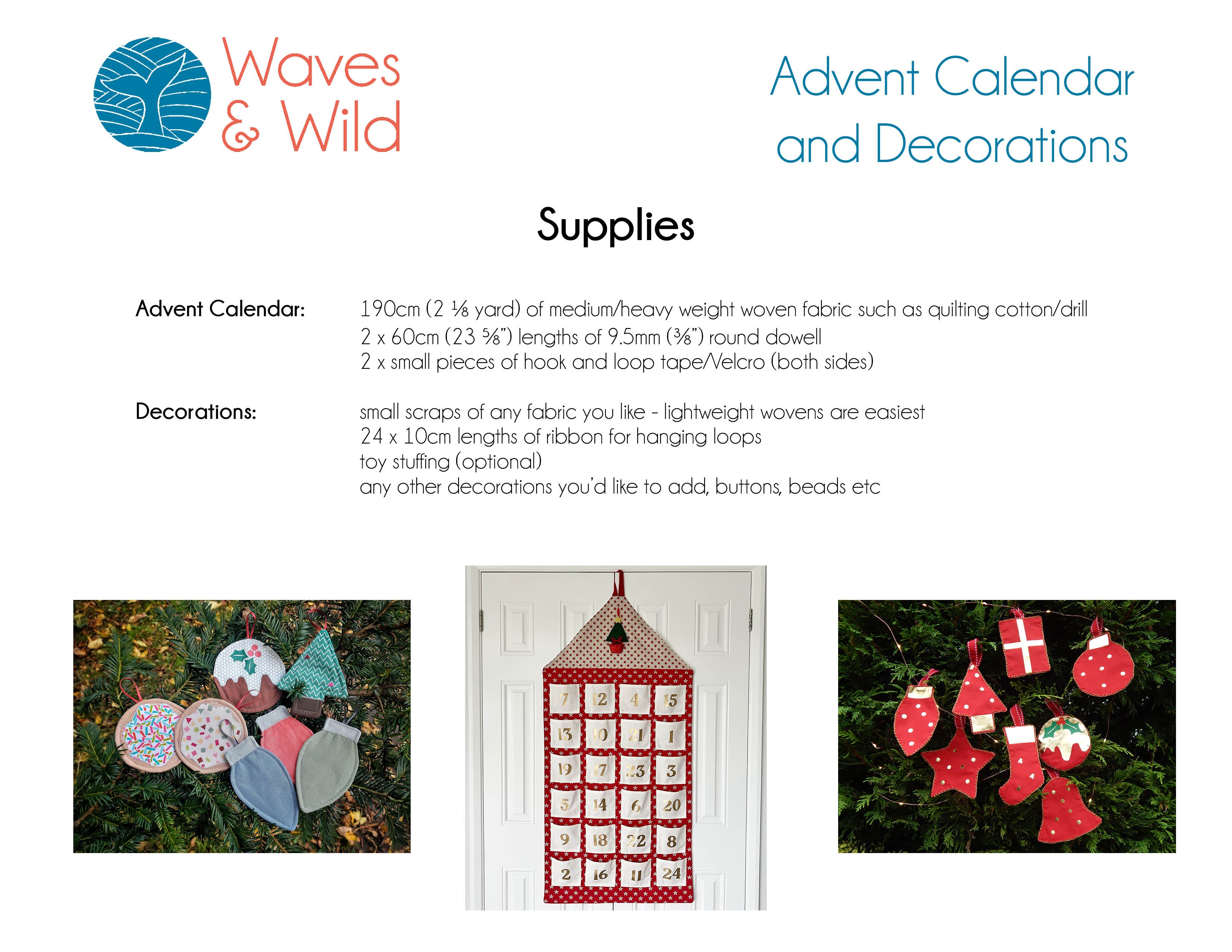 Advent Calendar and Decorations