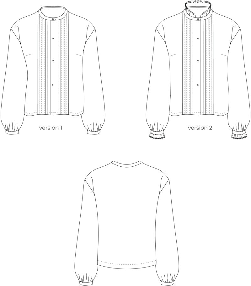 Henriette pleated blouse