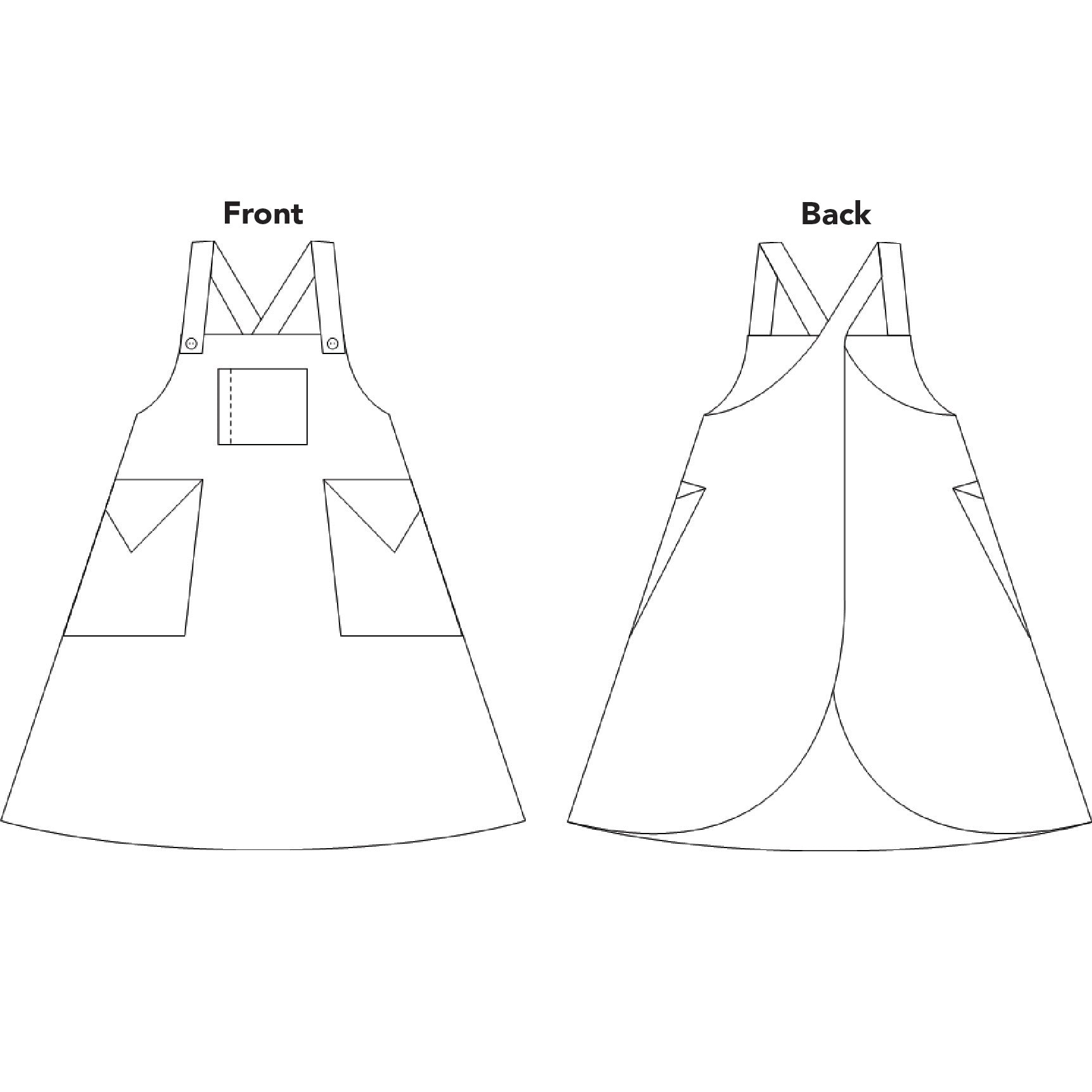 Child's Cookie Apron, Full pattern - PDF