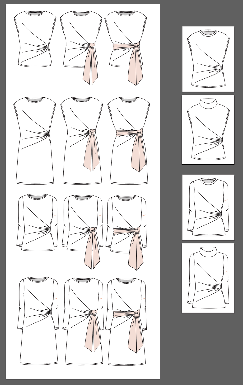 Jalie 3997 - RACHEL - All options included in the pattern