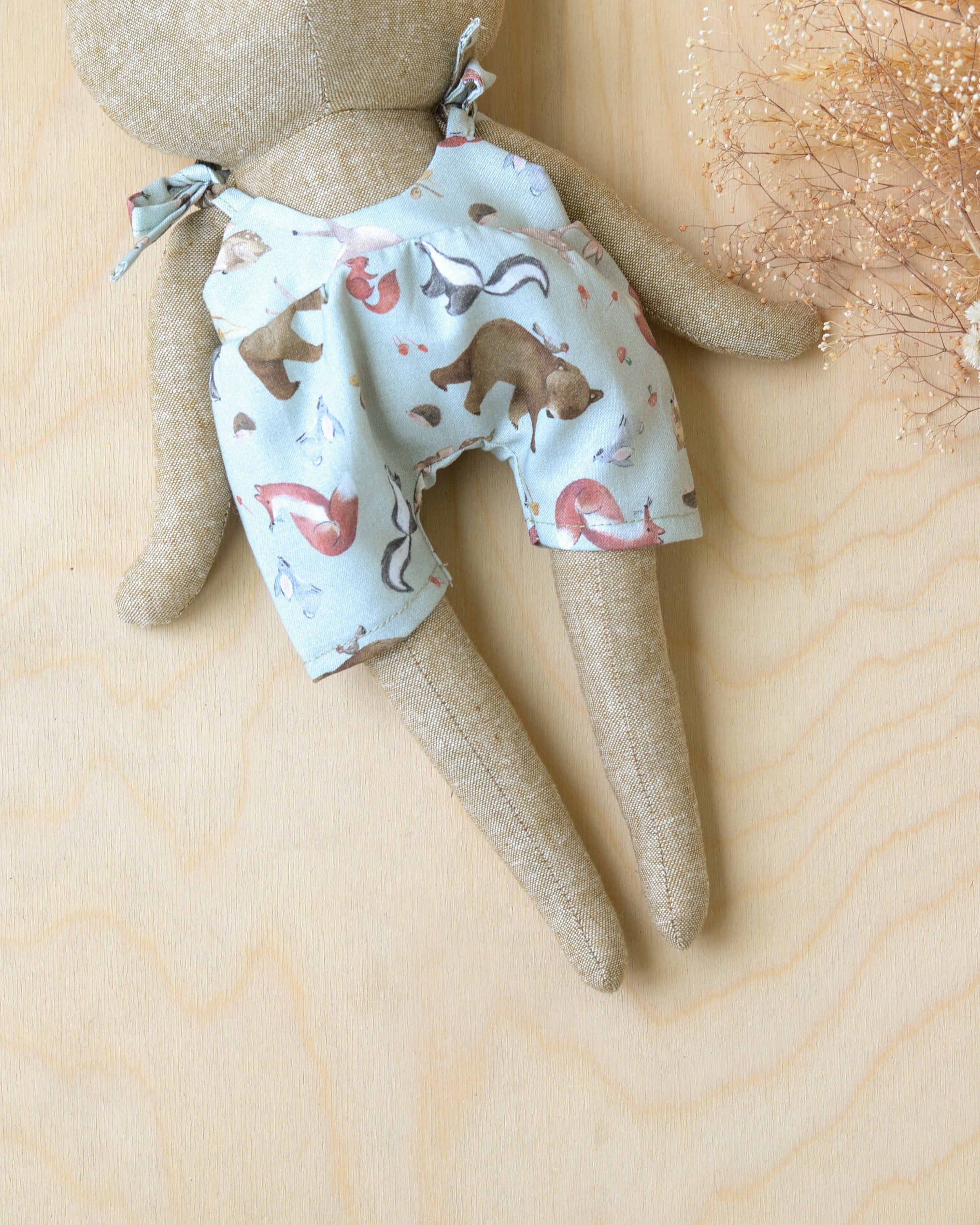 Sewing Pattern Bear, Lion, Panda Stuffed Animal