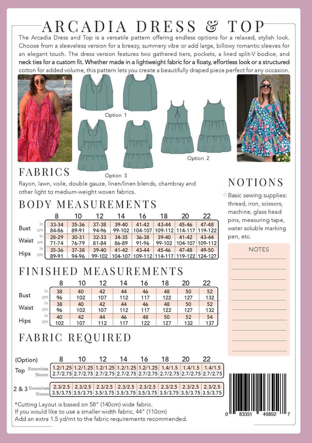 Arcadia Dress and Top