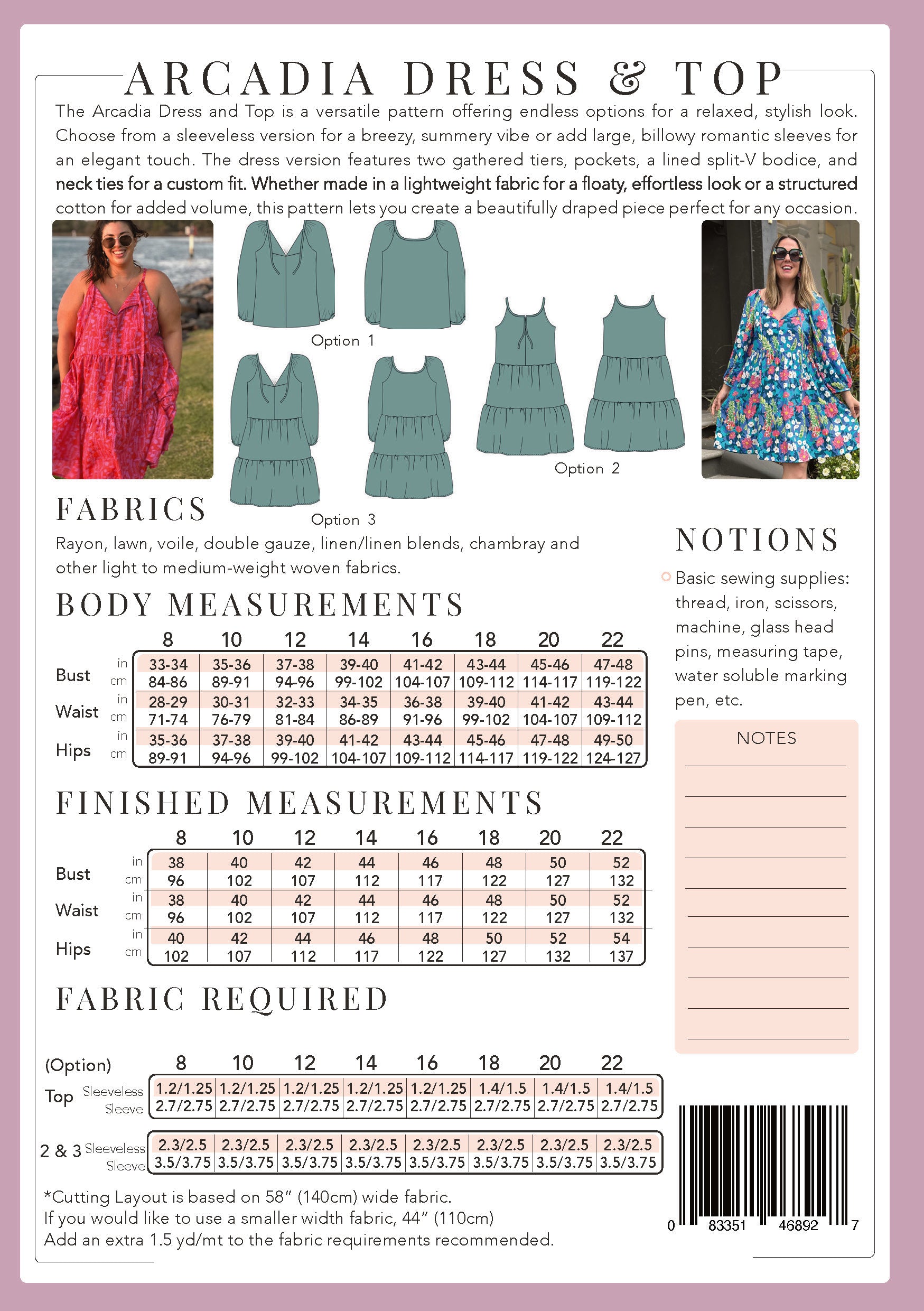 Arcadia Dress and Top