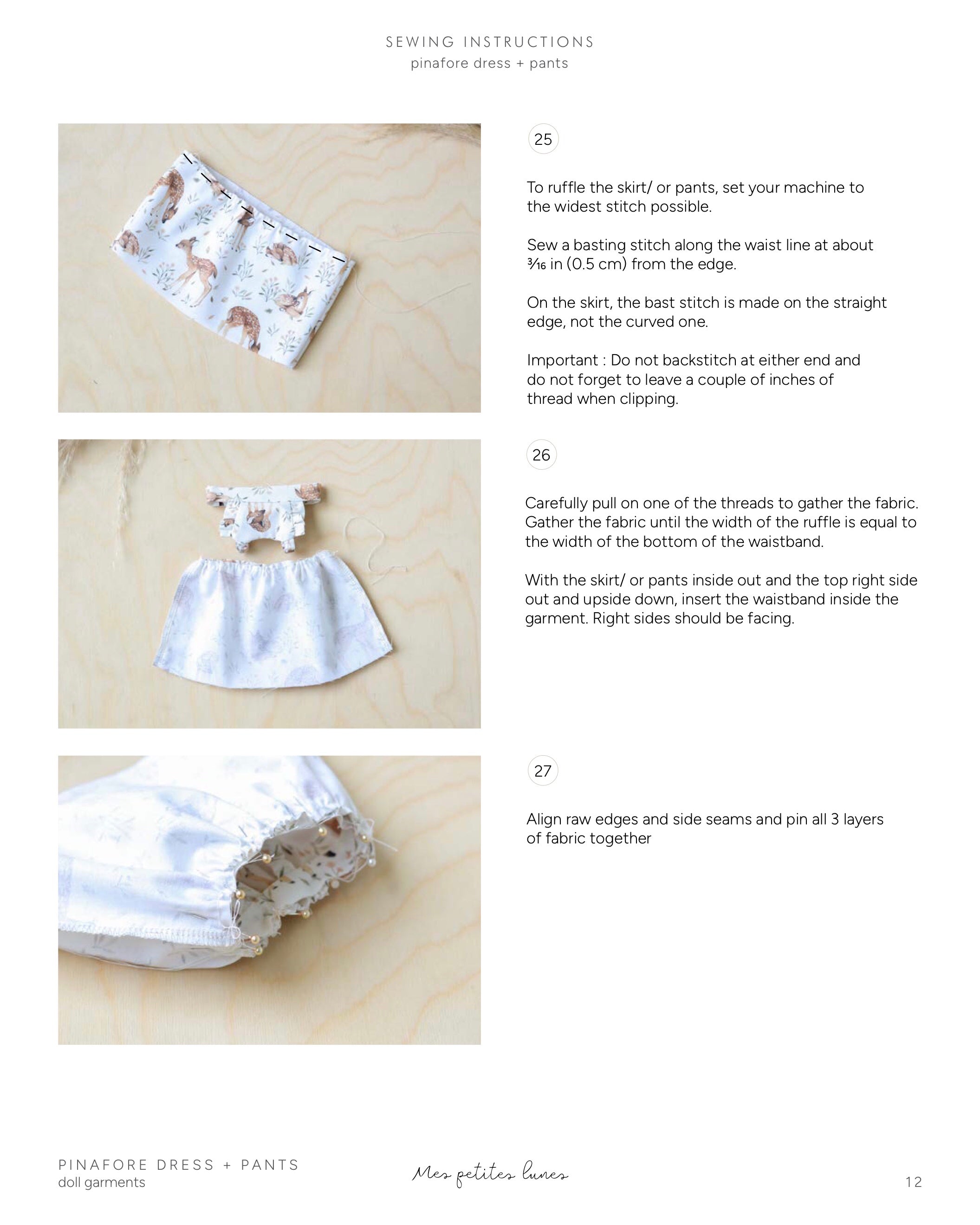 Fawn Sewing Pattern