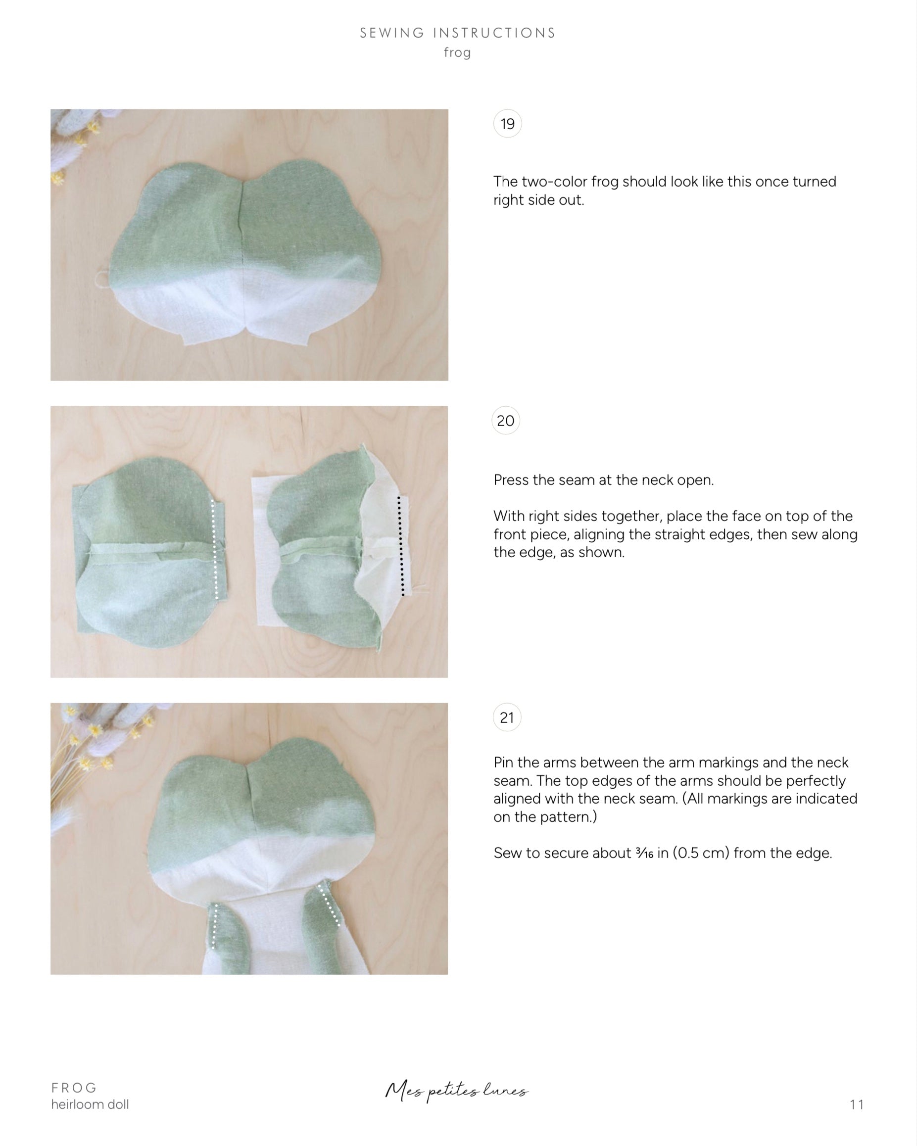 Frog Soft Toy Sewing Pattern