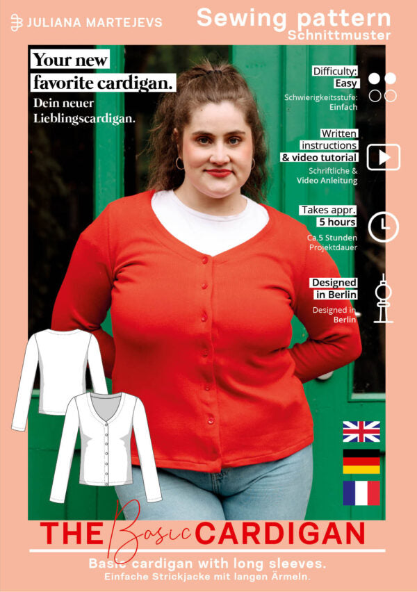 Basic Cardigan Schnittmuster