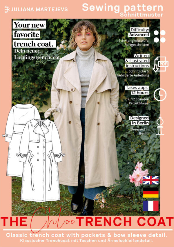 Trenchcoat Schnittmuster CHLOE