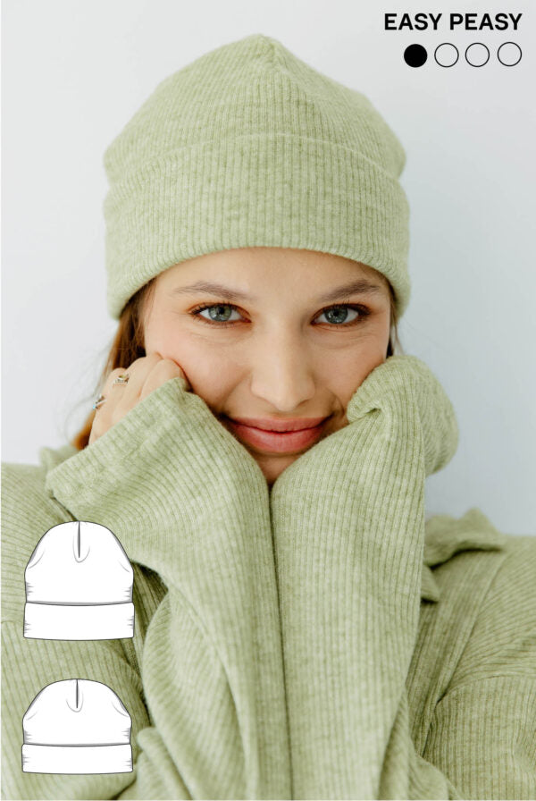 Beanie Mütze Schnittmuster SOPHIE