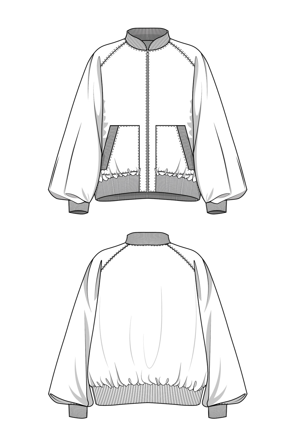 Bomberjacke Schnittmuster AUDREY