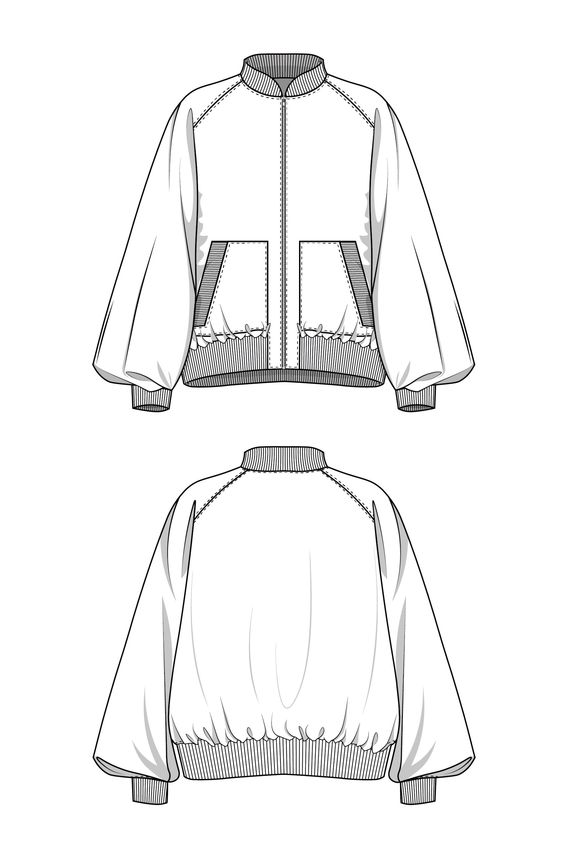 Bomberjacke Schnittmuster AUDREY