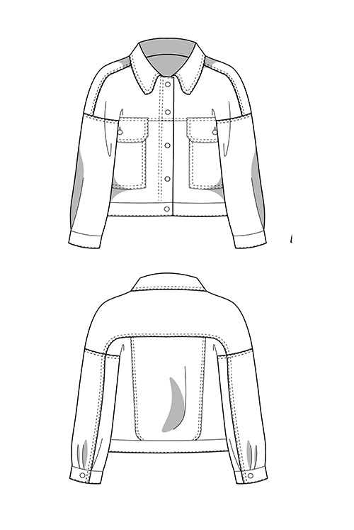 Jeansjacke Schnittmuster JEAN