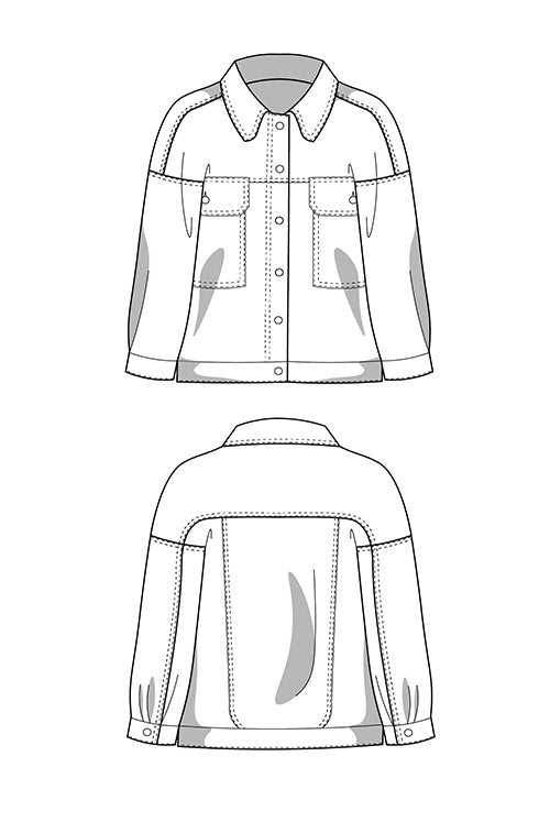 Jeansjacke Schnittmuster JEAN