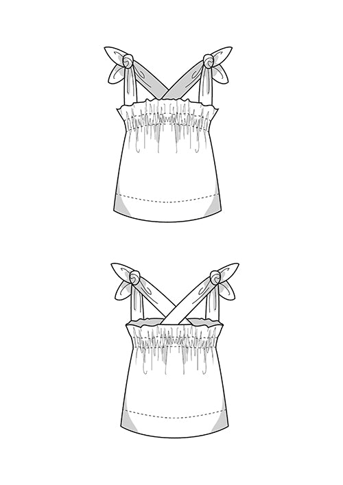 Rüschenbluse Schnittmuster JUDY