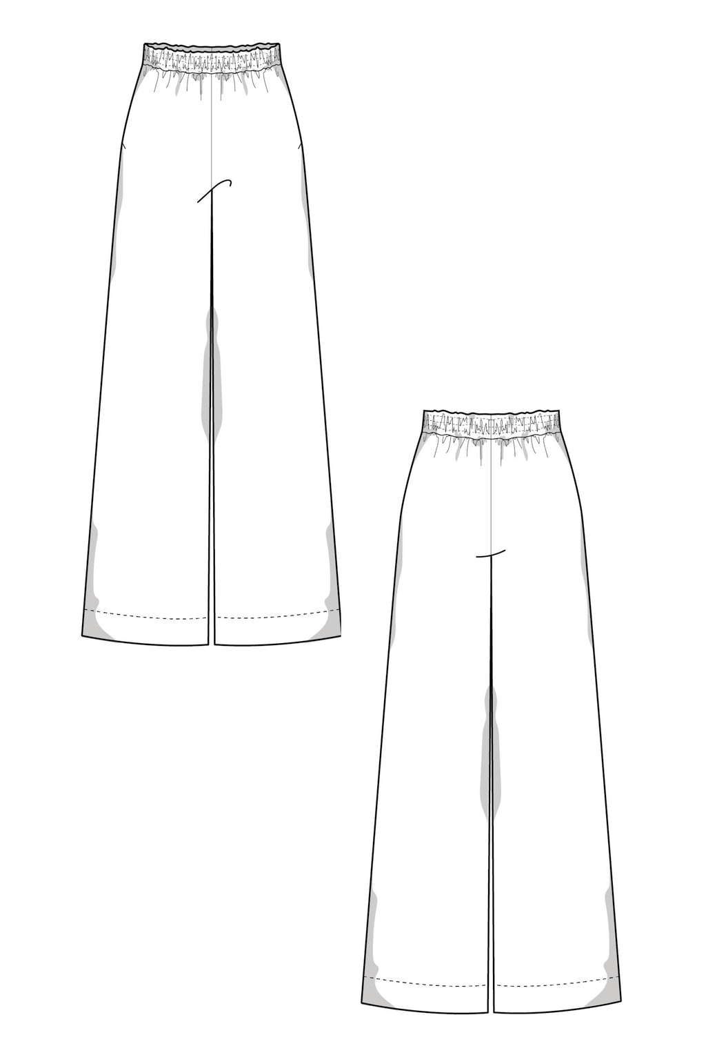 Palazzo Hose Schnittmuster LANA