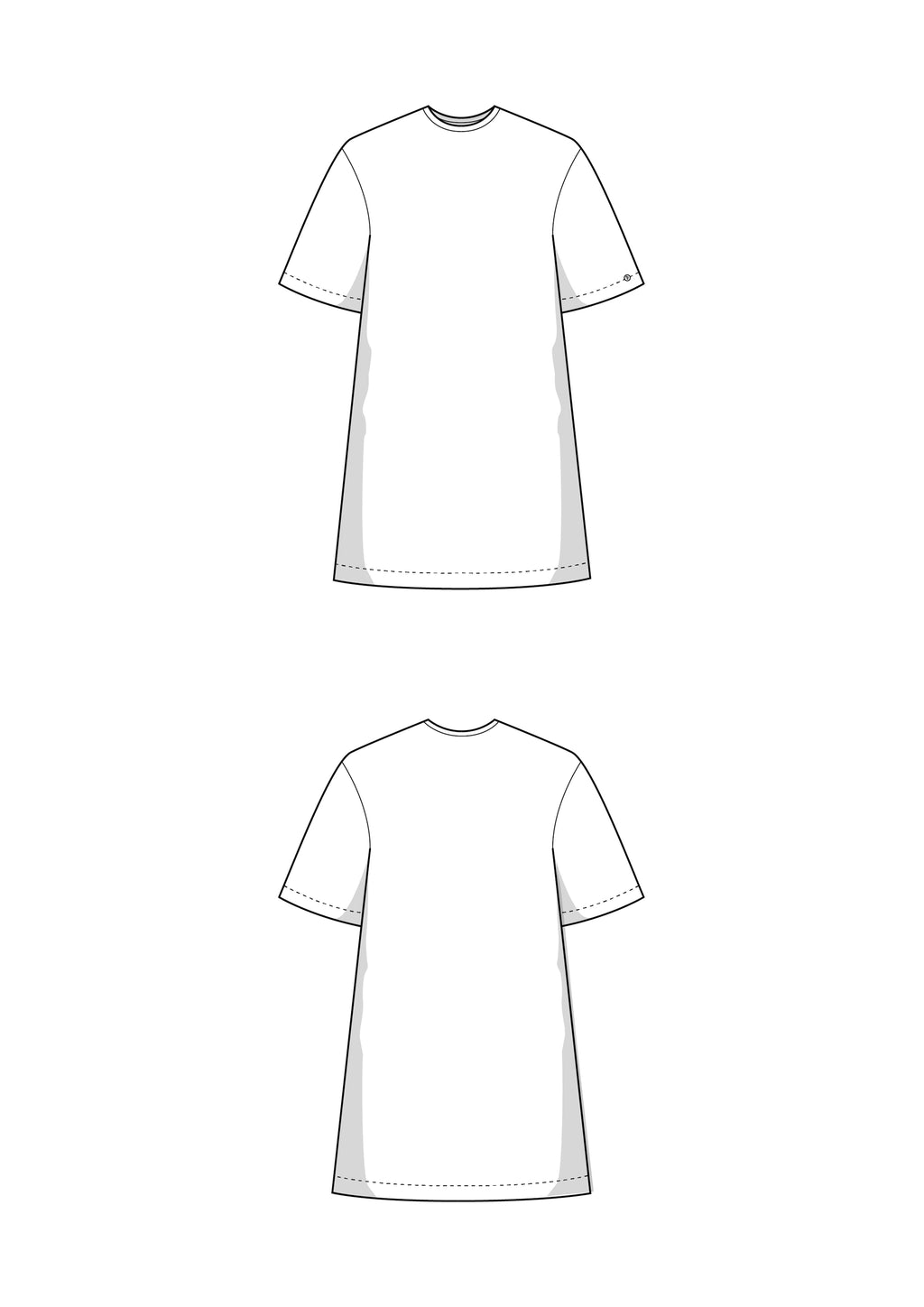 T-Shirt Kleid Schnittmuster