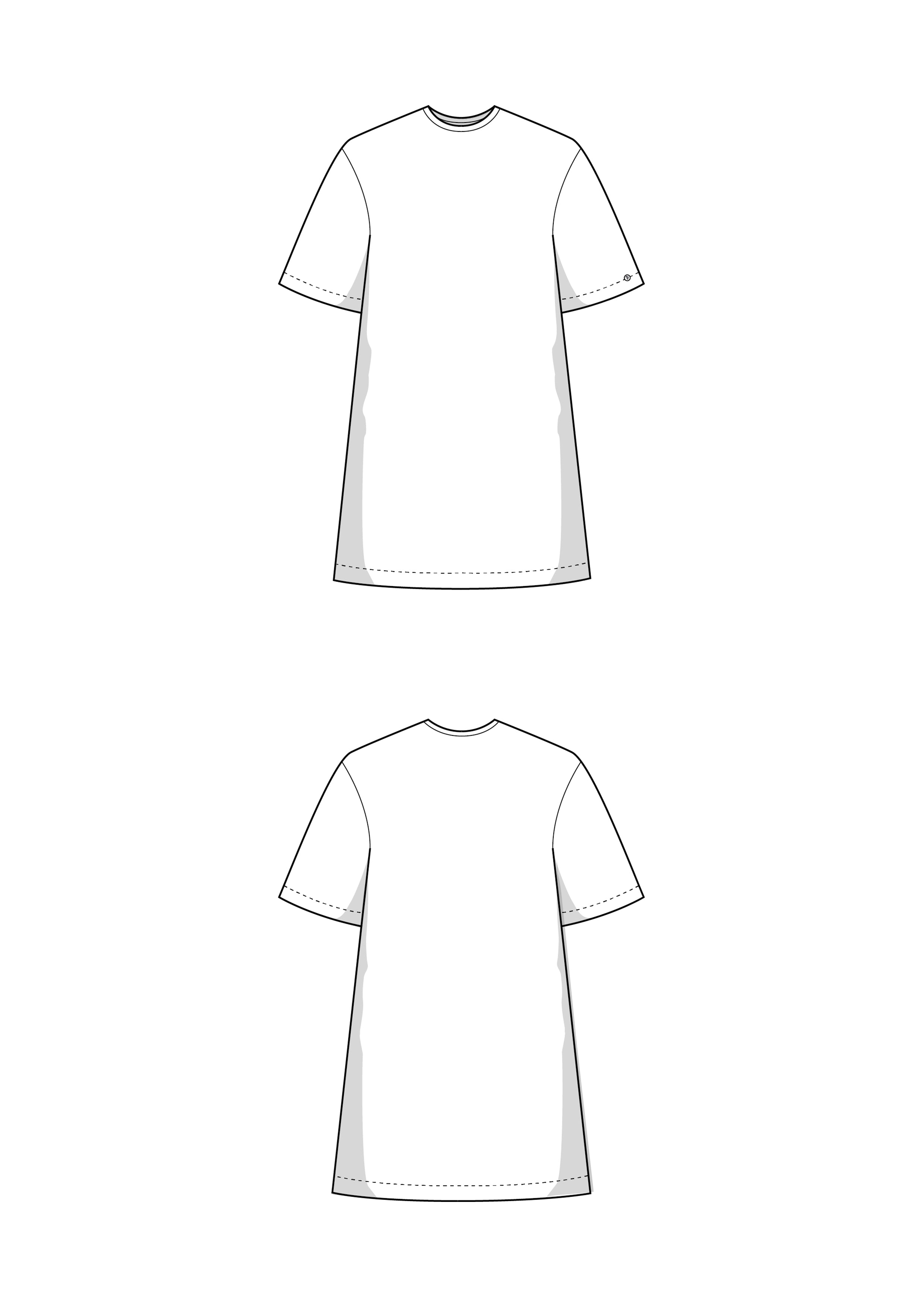 T-Shirt Kleid Schnittmuster