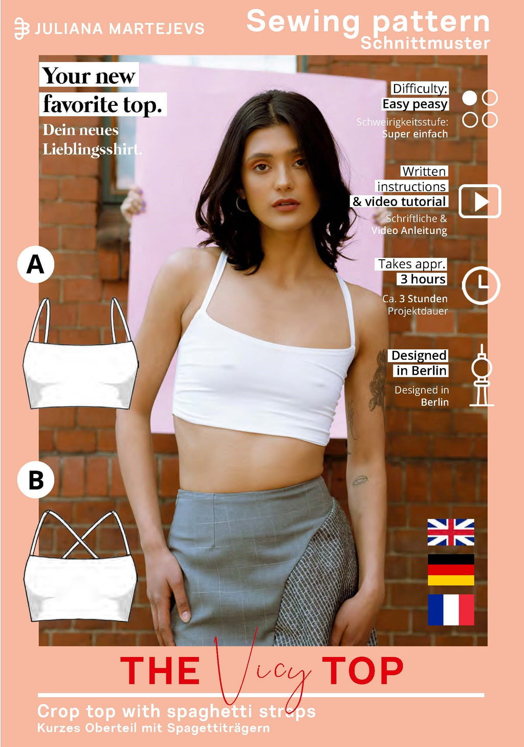 Crop Top Schnittmuster VICY