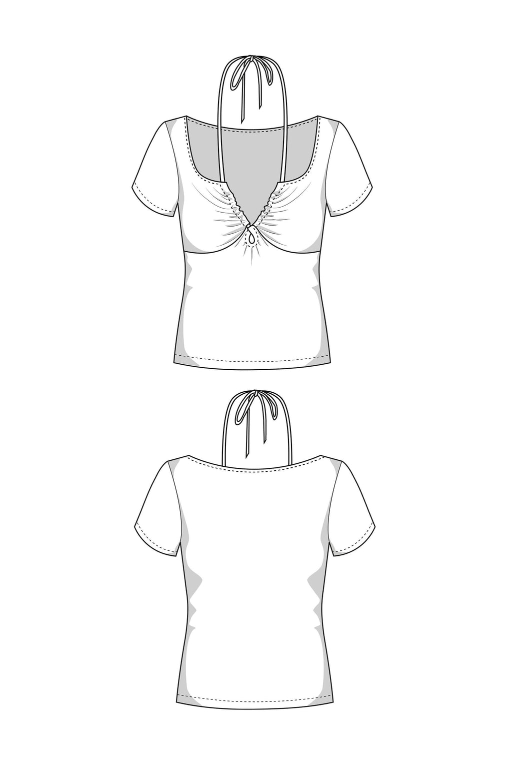 Neckholder Top Schnittmuster WINNIE