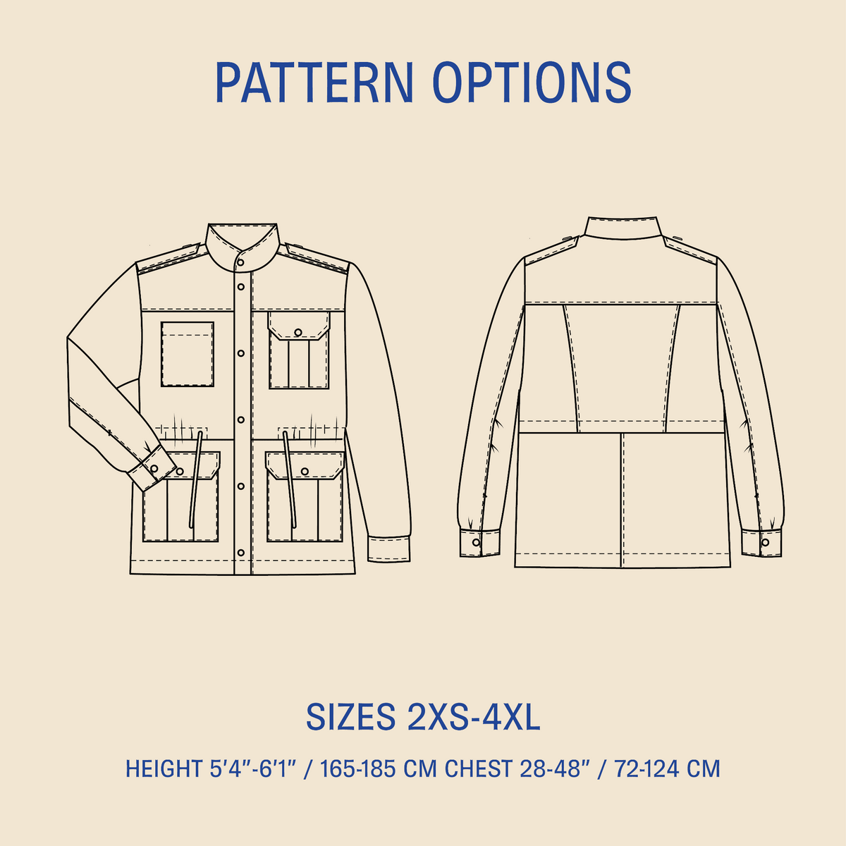 Utility jacket sewing pattern – THE PATTERN PRESS