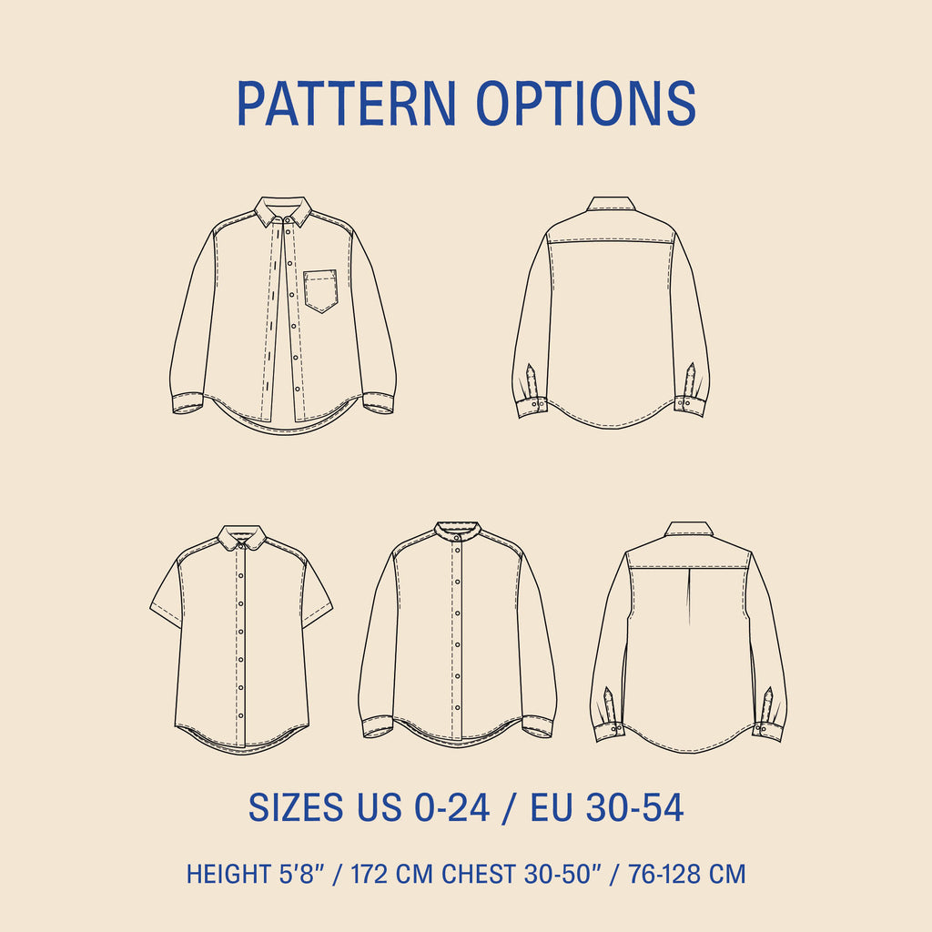 Anna Shirt sewing pattern