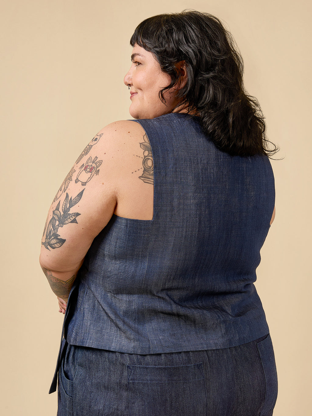 Aylin Wrap Dress + Vest 