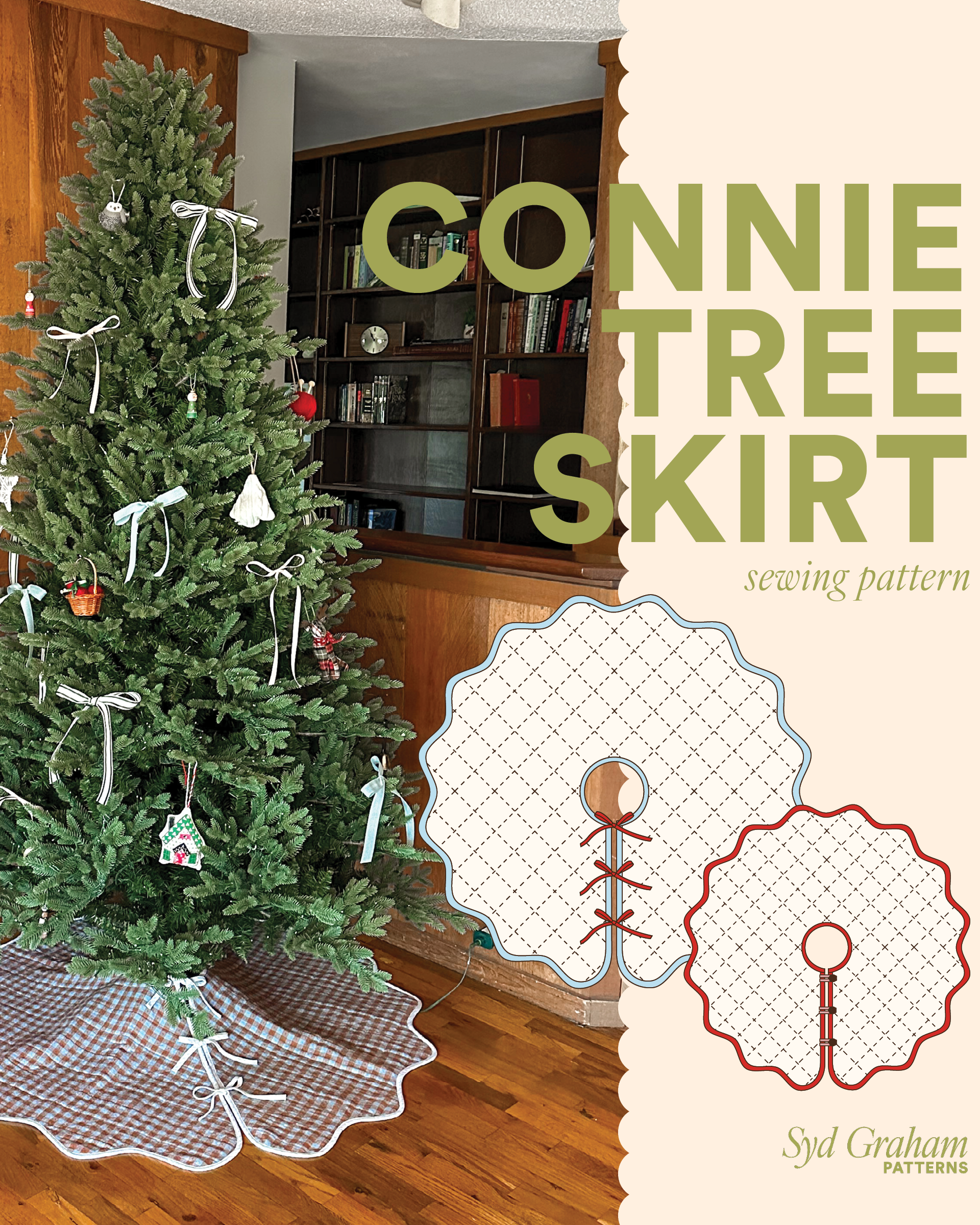 Connie Christmas Tree Skirt Sewing Pattern