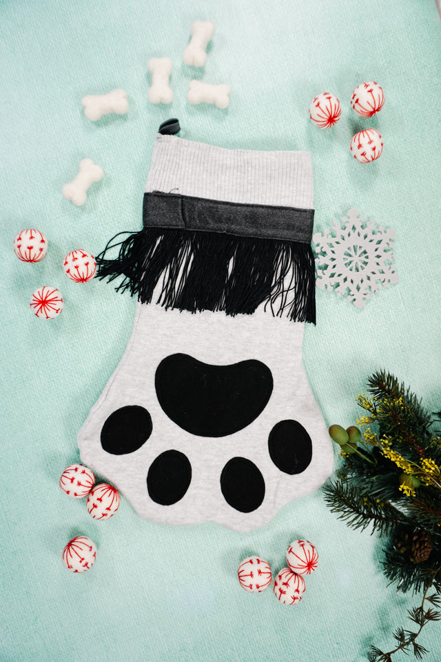 Dog Paw Stocking Pattern