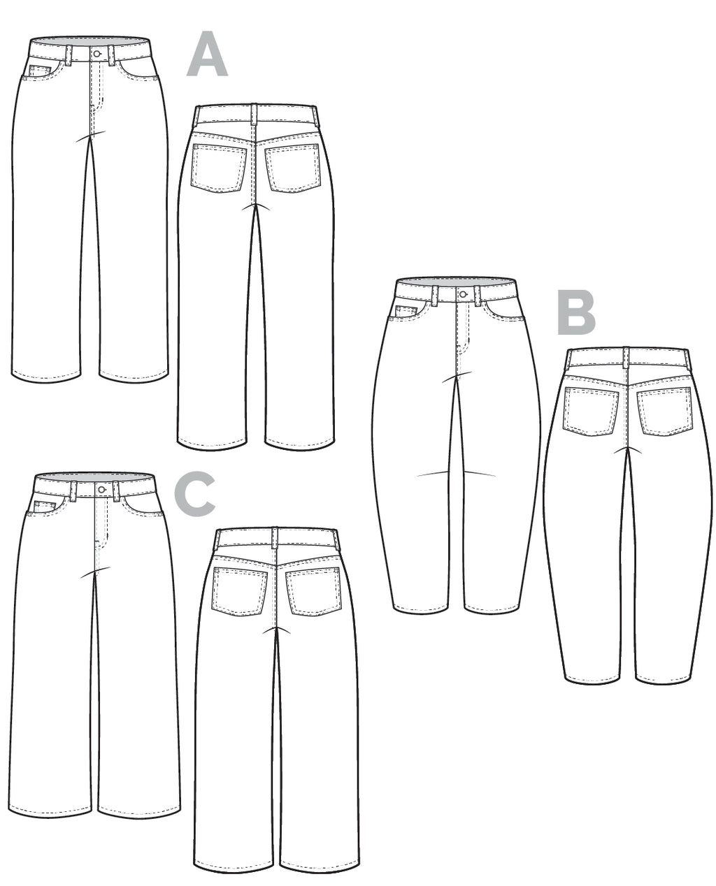 Frank Jeans Pattern