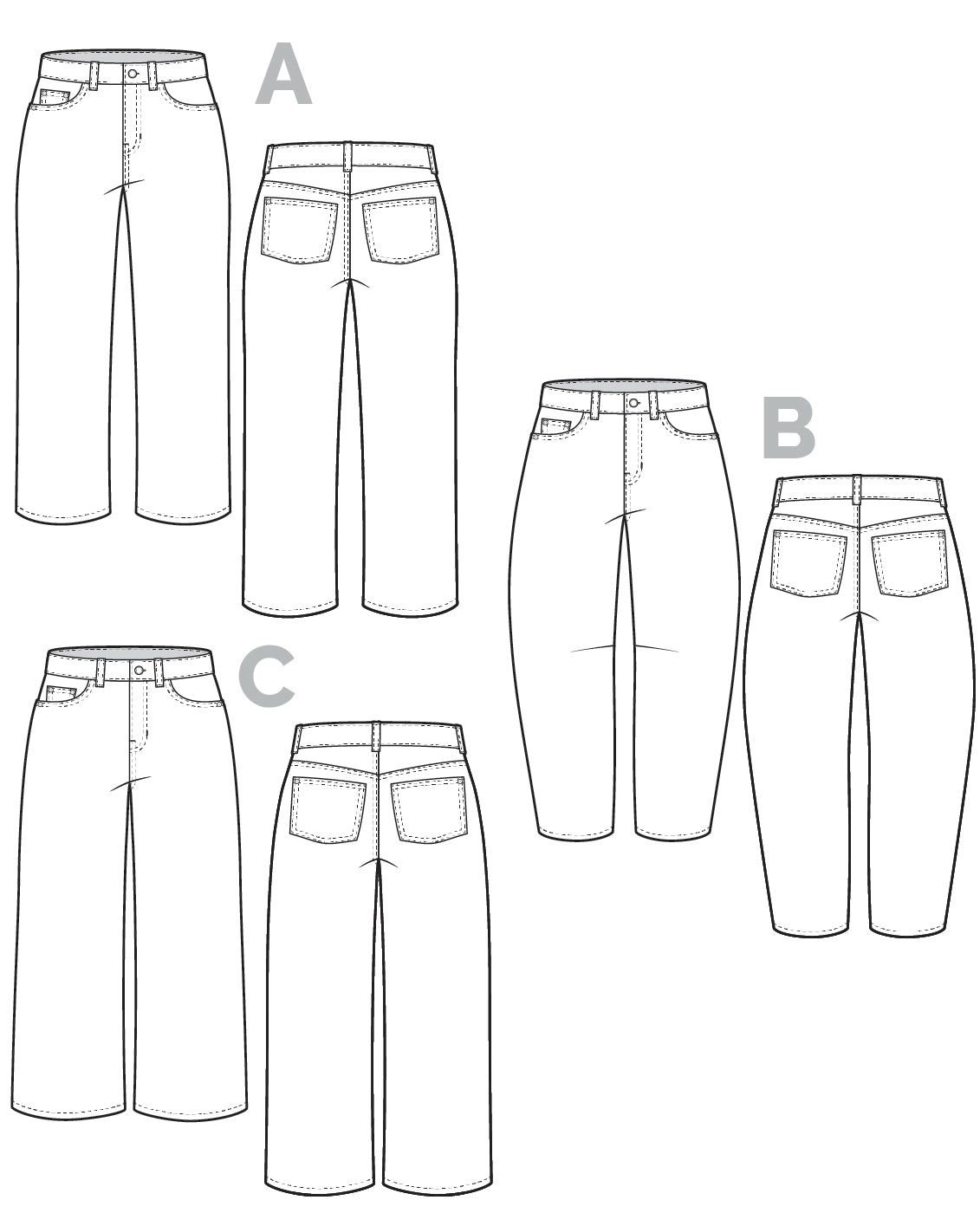 Frank Jeans Pattern