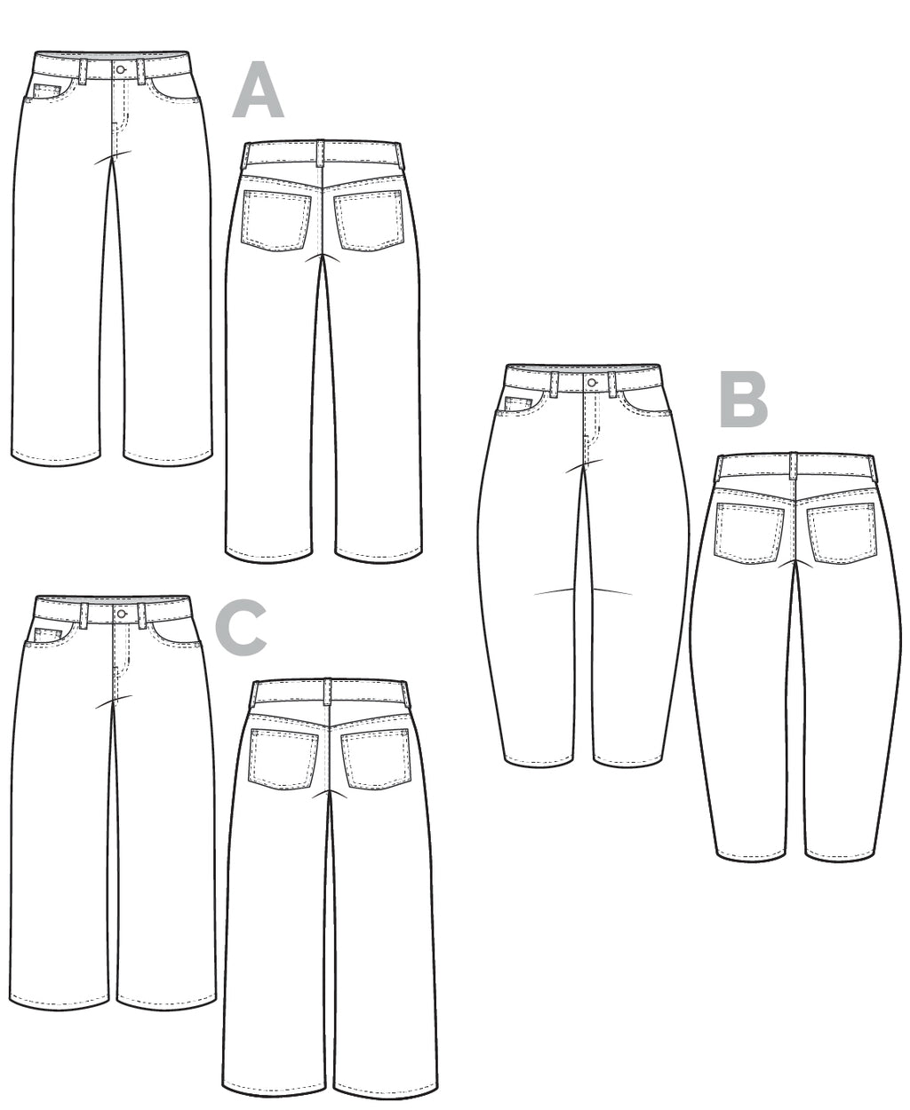 Frank Jeans Pattern