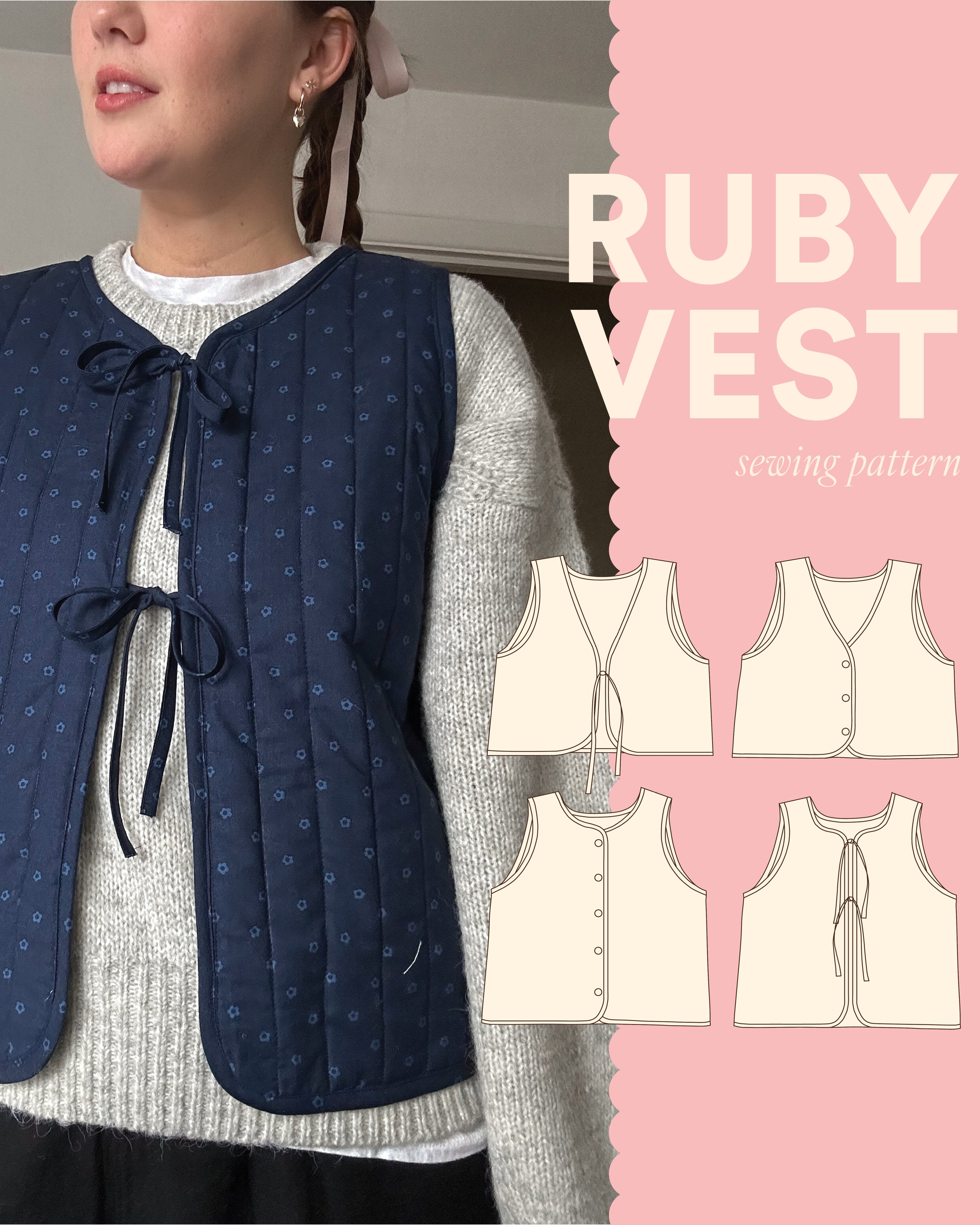 Ruby Vest Sewing Pattern