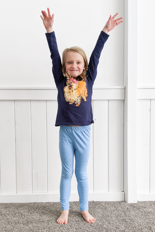 Upcycled T-Shirt Leggings and Shorts PDF Sewing Pattern