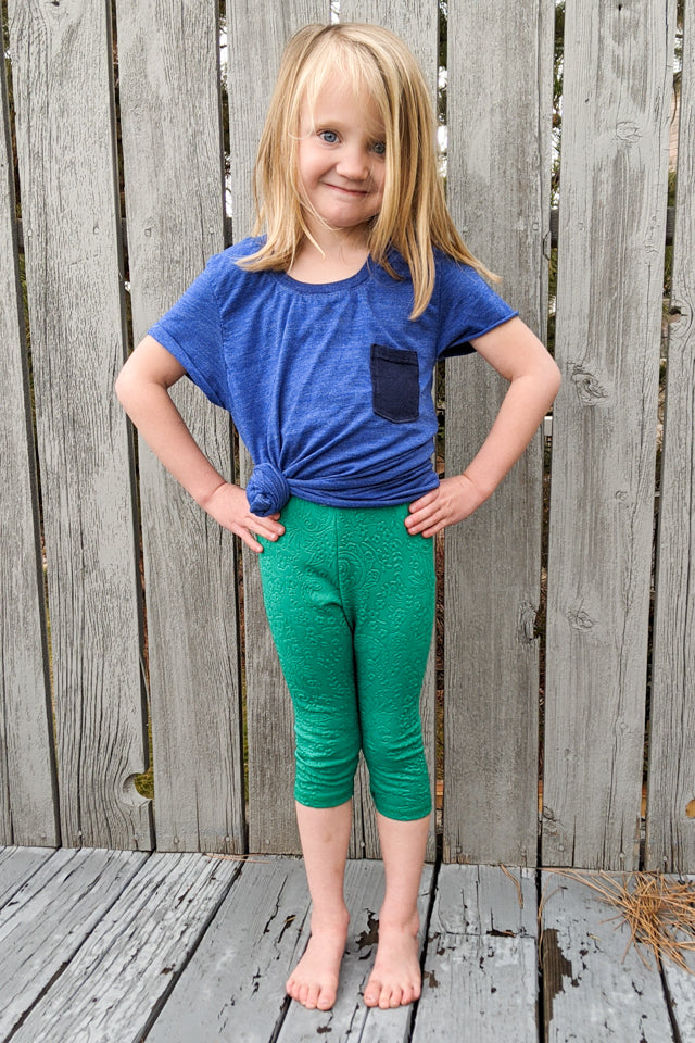 Upcycled T-Shirt Leggings and Shorts PDF Sewing Pattern